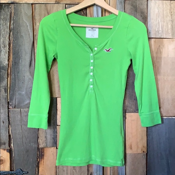 Hollister Tops - Hollister Green 3/4 Sleeve Top - Size S